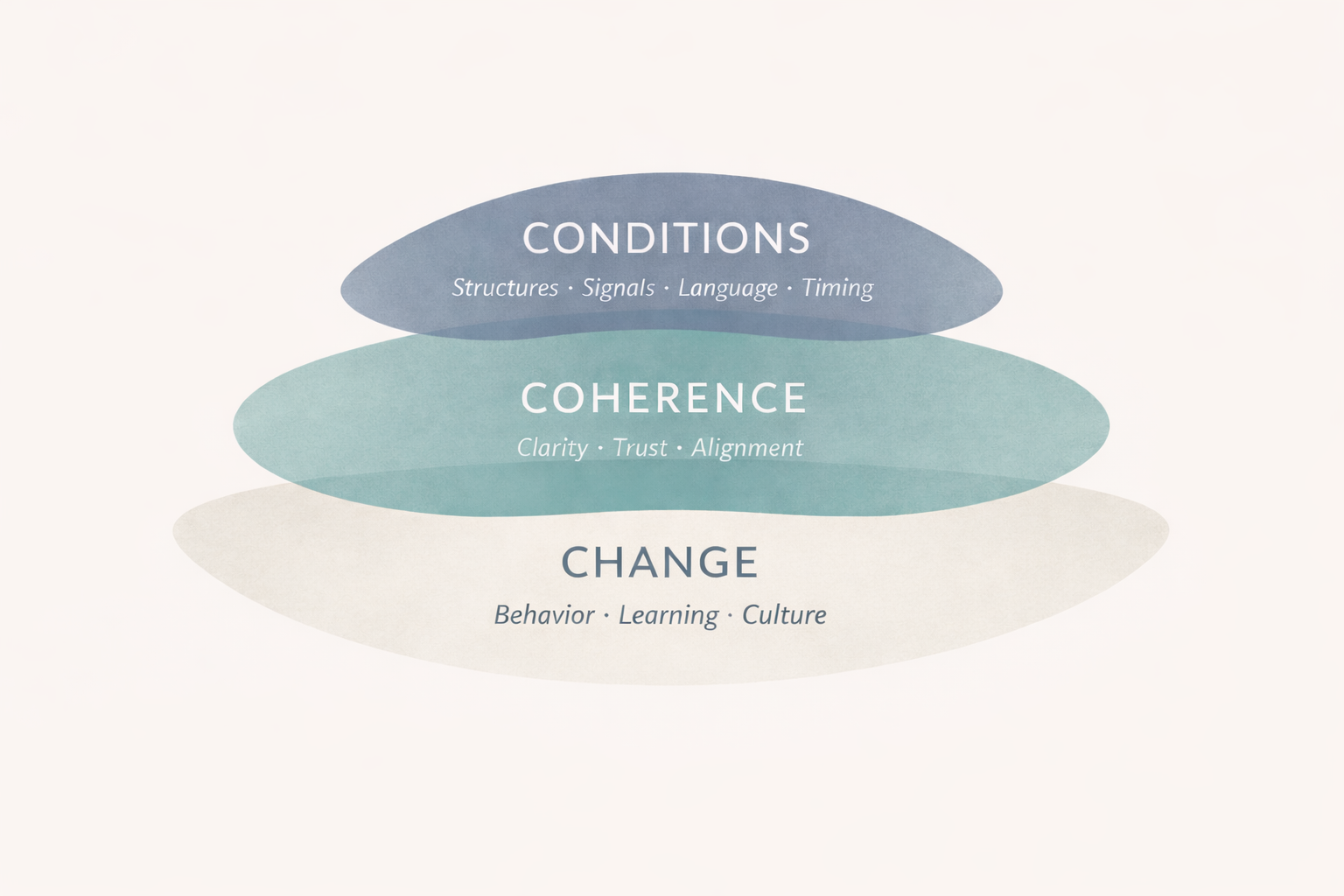 Conditions, coherence, and change model
